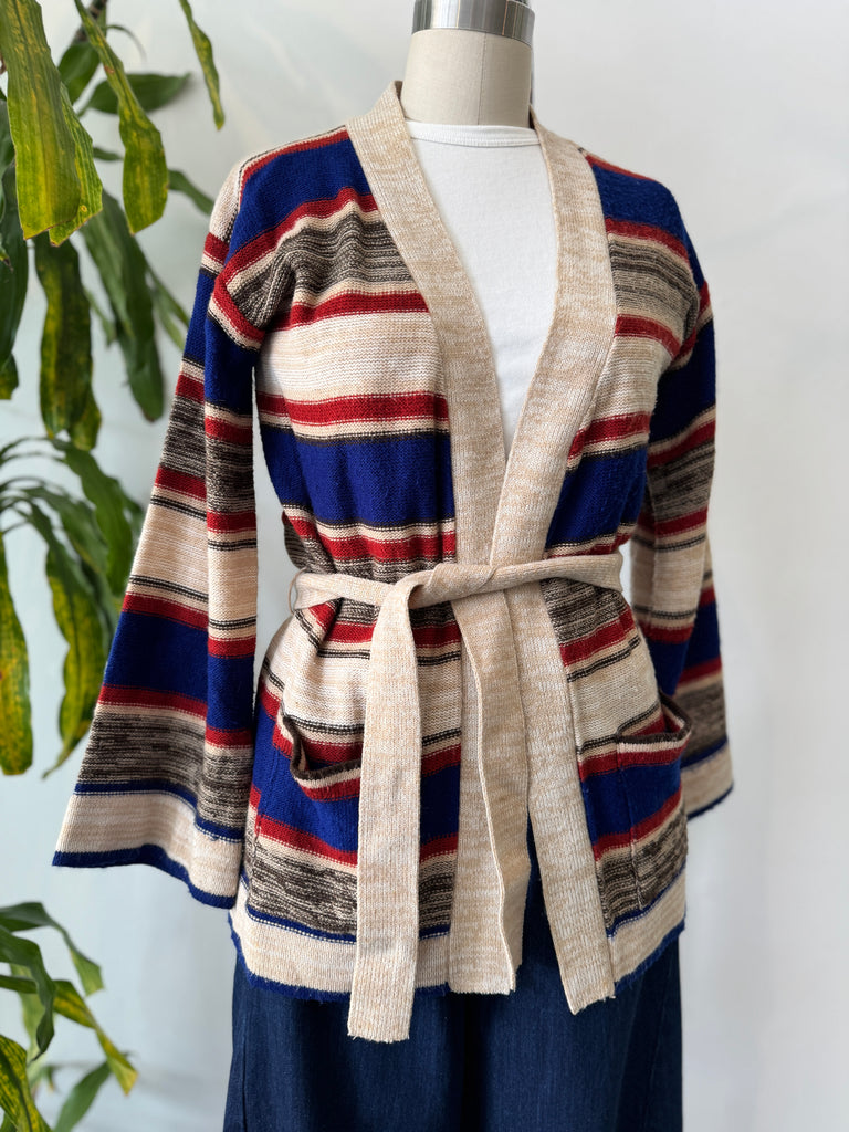 1970’s knit outerwear with belt