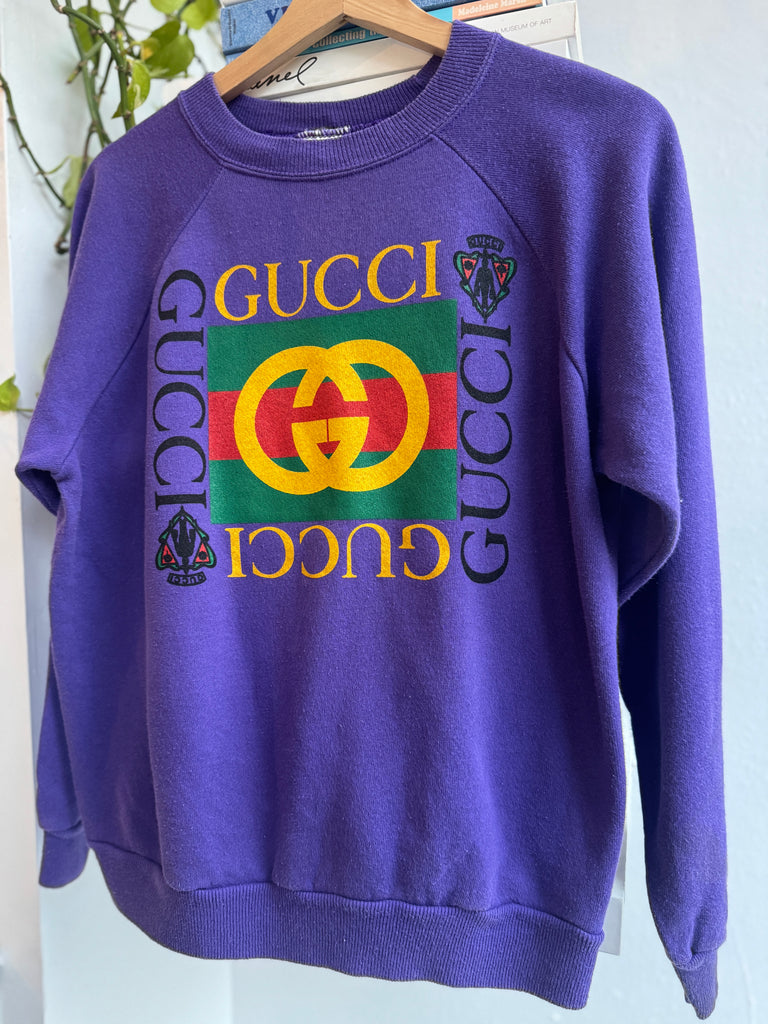 Faux on vintage raglan sweatshirt