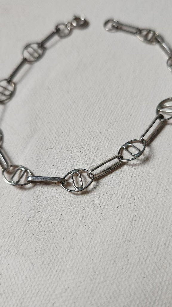 Vintage Sterling fancy link bracelet