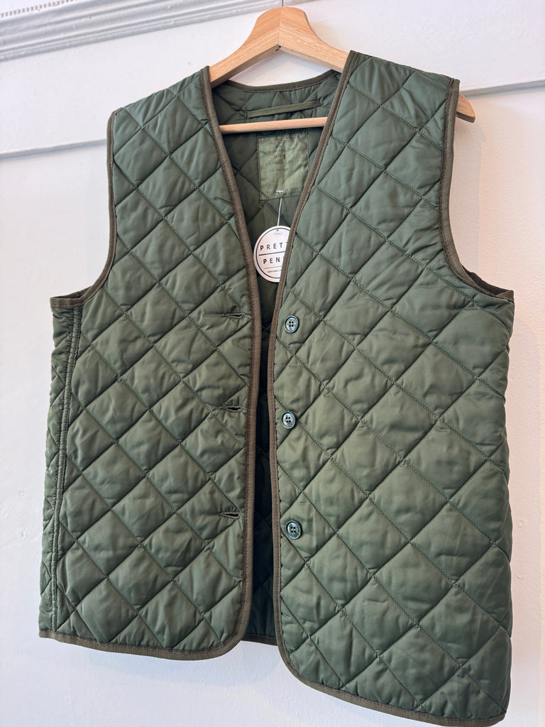 Vintage military quilted vest