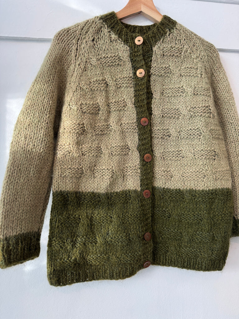 Vintage hand knit Italian cardigan