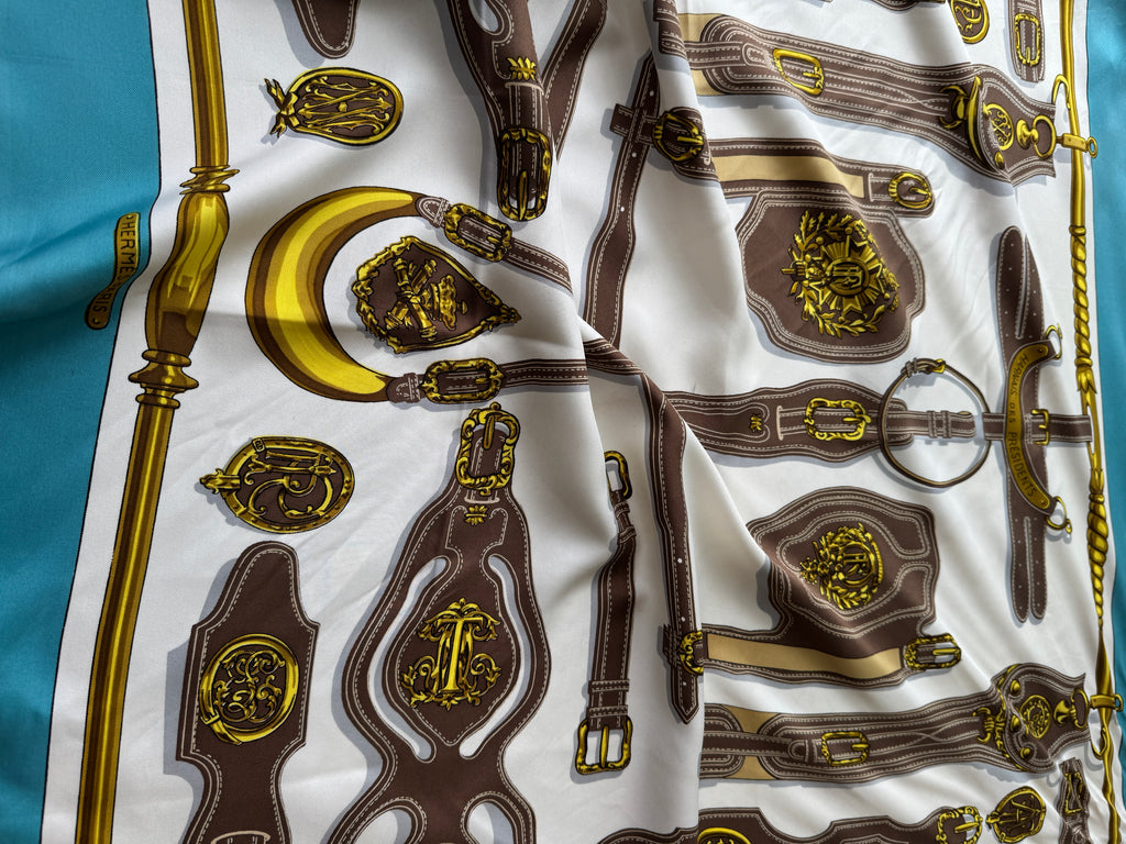 Vintage Hermes scarf Harnais Des Presidents