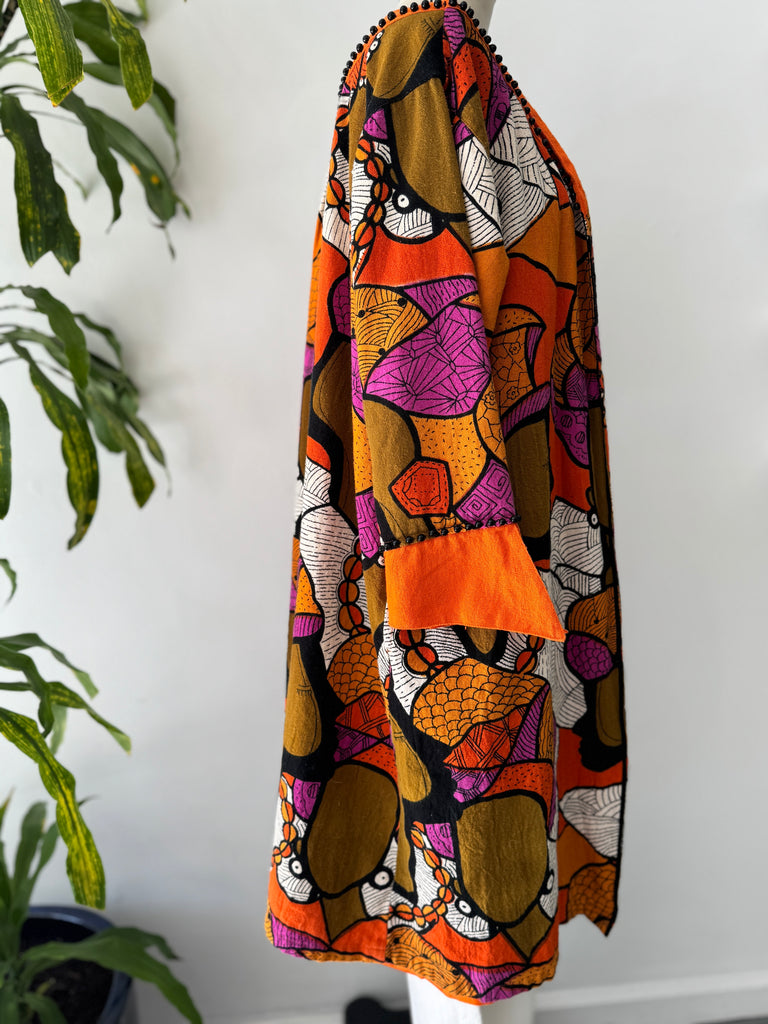 Vintage vibrant outerwear