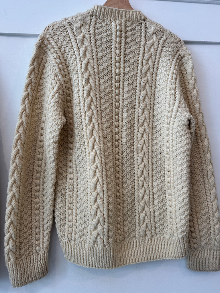 Vintage wool knit cardigan outerwear