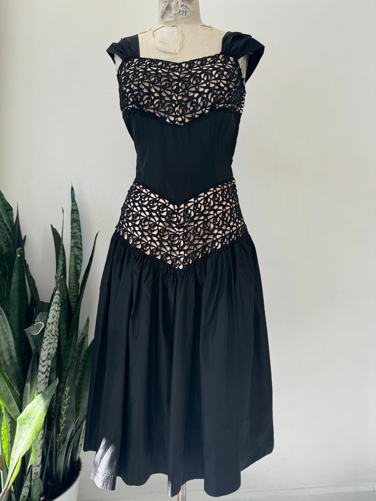 Vintage 1950’s Dress with lace overlay