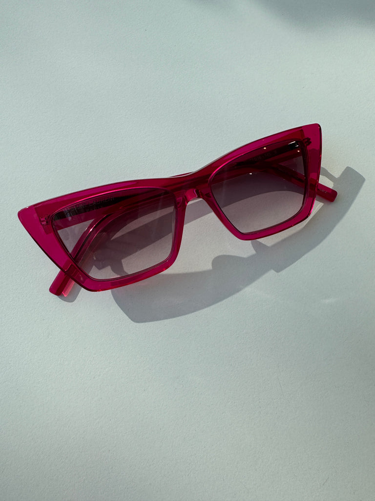 Designer Saint Laurent cat eye sunglasses