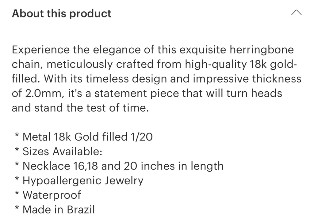 3.0 mm “18” herringbone necklace