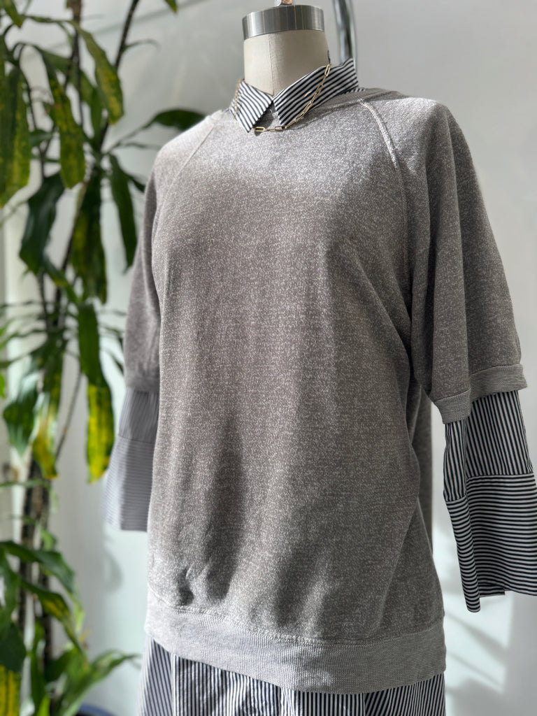 Vintage Heather gray raglan sweatshirt