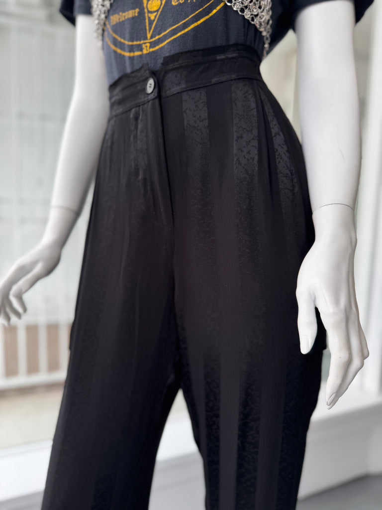 Designer Raquel Allegra silk + cotton pants