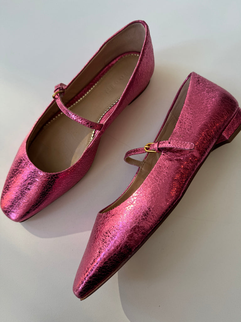 Metallic pink boden size 9