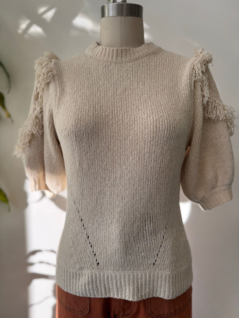 Designer Ulla Johnson silk/cotton knit top