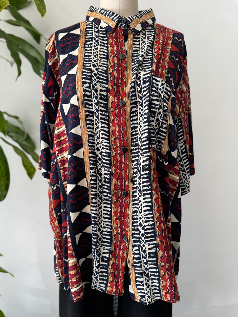 Vintage button up top