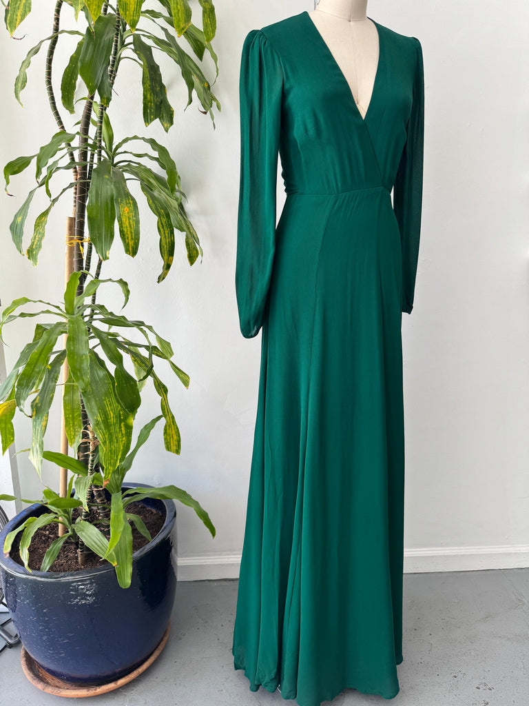 Jewel Toned reformation wrap dress