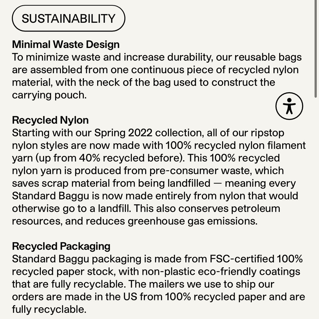 Baggu | big reusable tote bag | iris green check