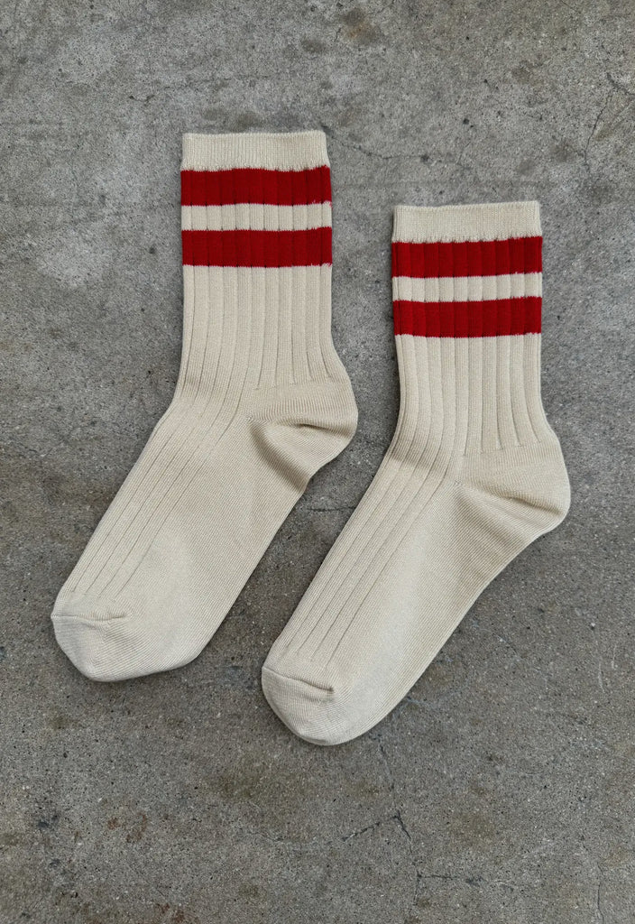 Le bon shoppe | her socks | varsity | red