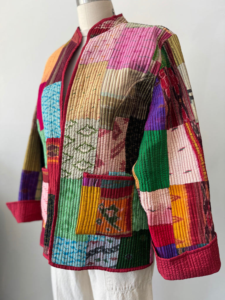 Handmade silk reversible outerwear