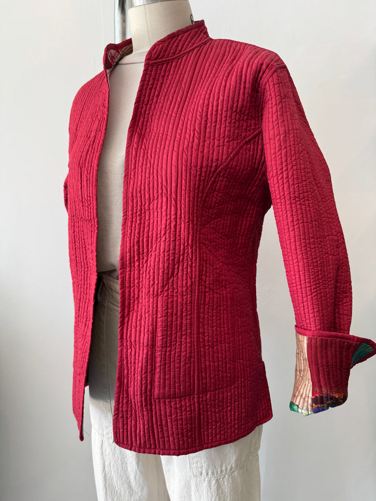 Handmade silk reversible outerwear