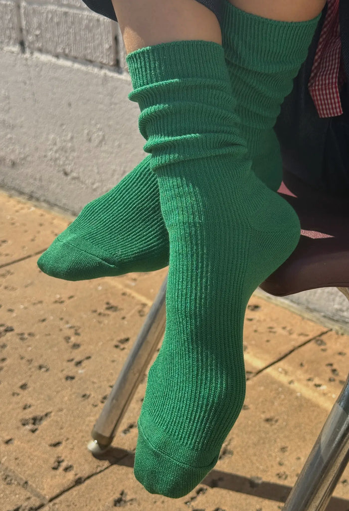 Le Bon Shoppe | trouser socks | deep green