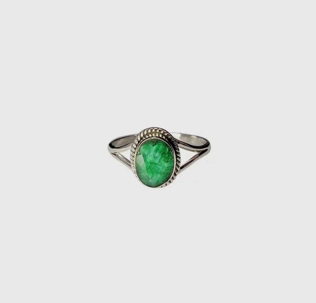 Composite emerald stone size 8