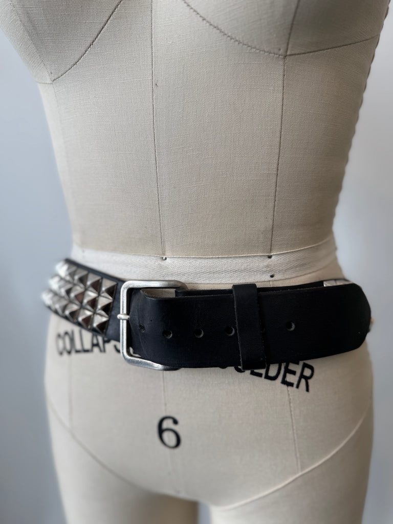 Vintage studded punk belt