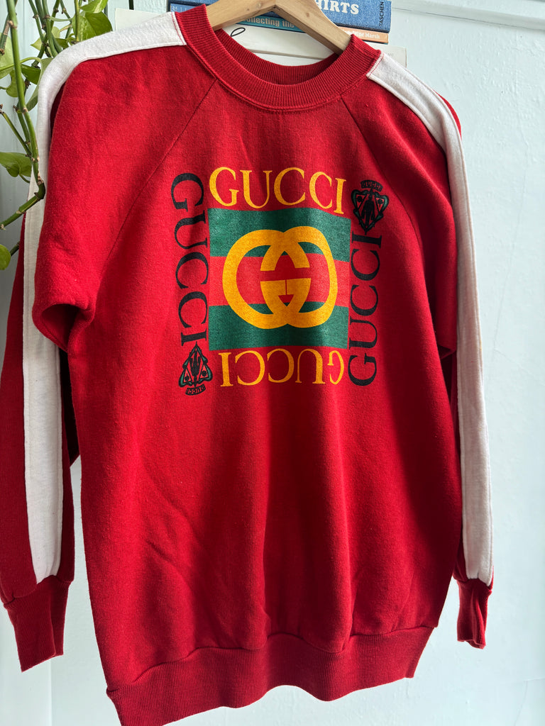 Faux on vintage raglan sweatshirt