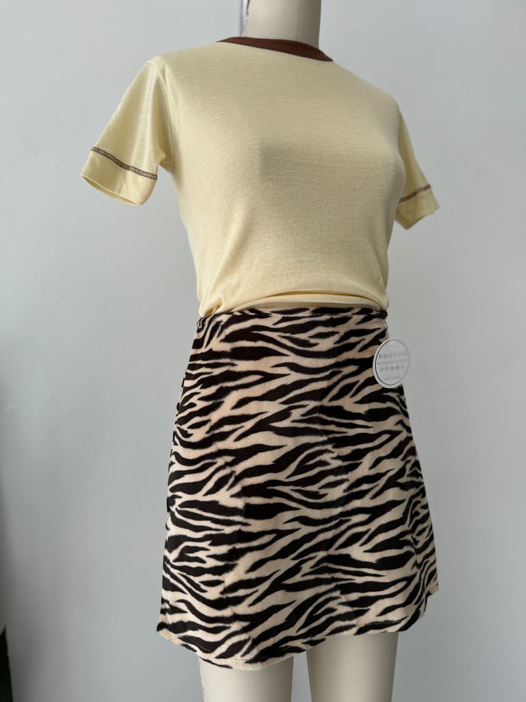 Vintage animal print skirt
