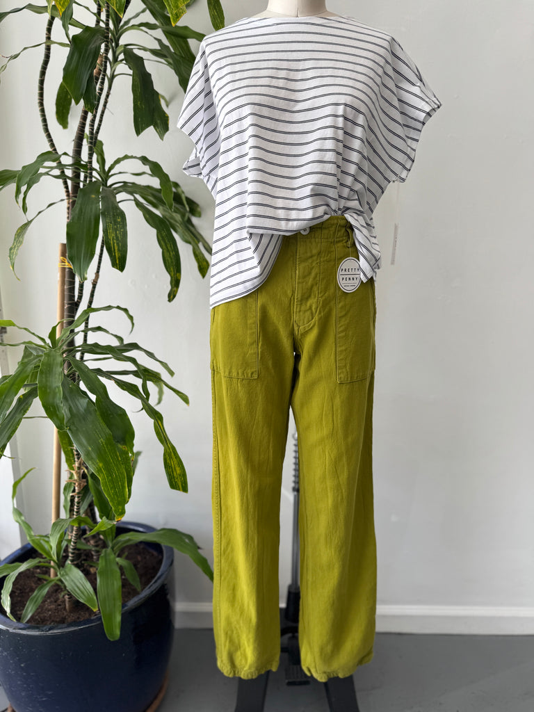 Chartreuse over dyed Stan Ray Pants