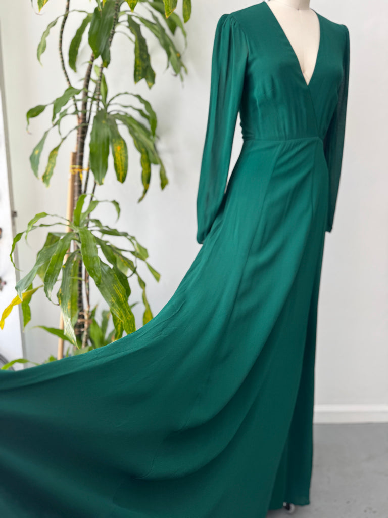 Jewel Toned reformation wrap dress