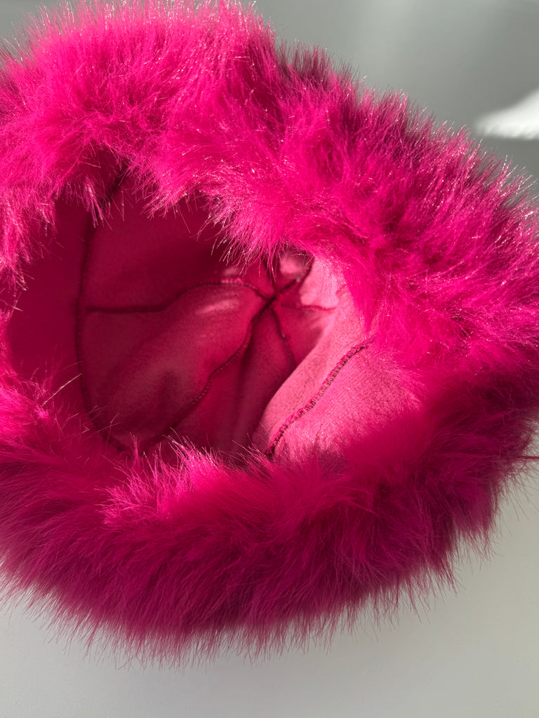 Faux fur high drama beautiful hat