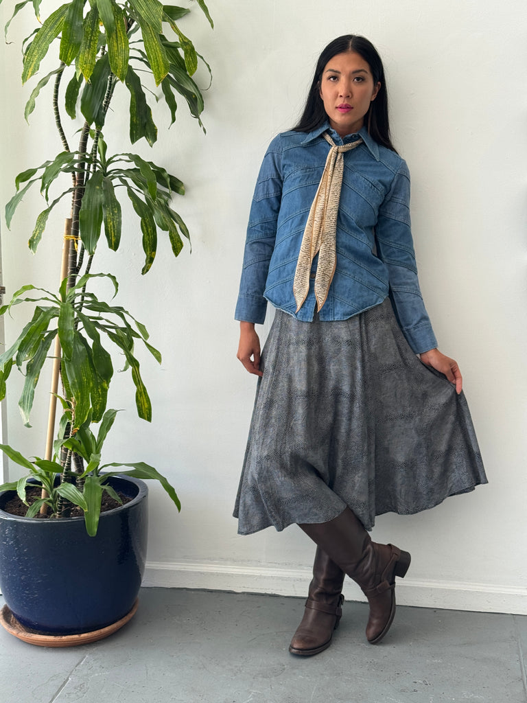Vintage snake skin print skirt waist “24”