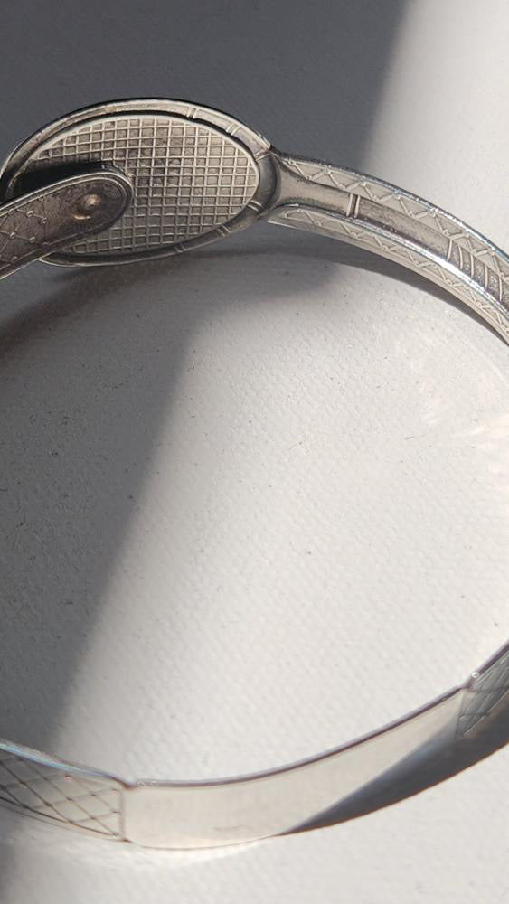 Vintage sterling silver “tennis” bracelet