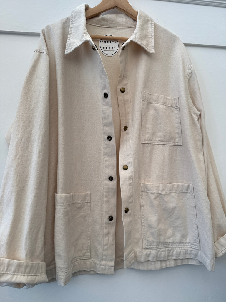 Handmade cotton chore coat