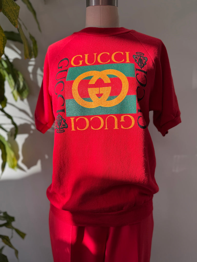 Faux short sleeved raglan sweatshirt