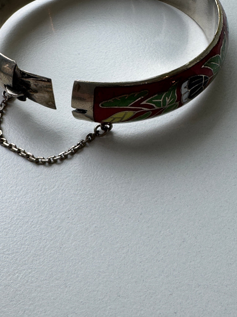 Vintage cloisonné bangle