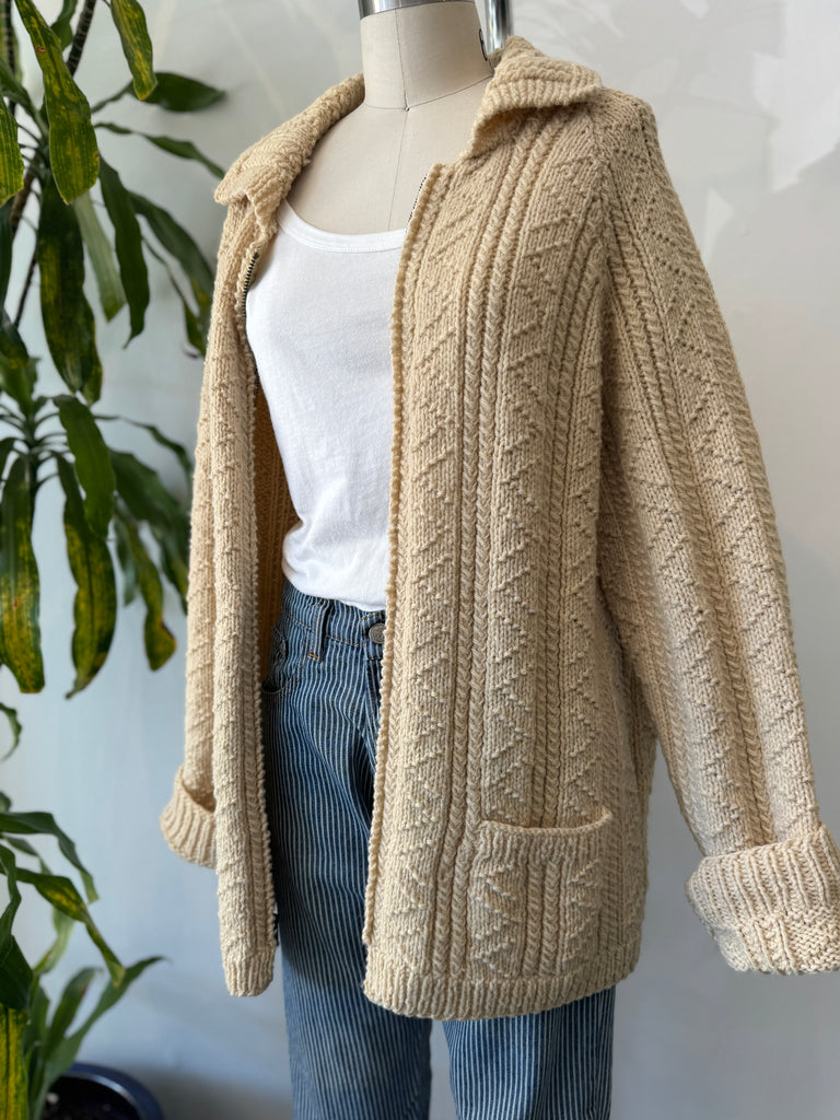 Vintage wool zip up outerwear