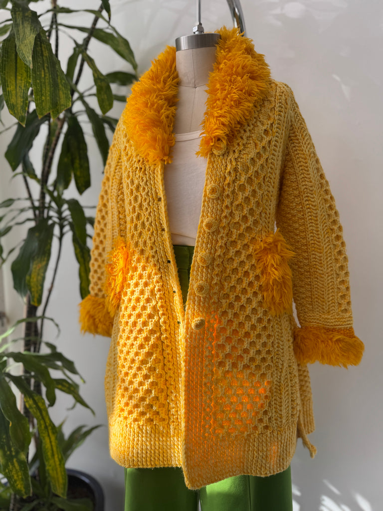 Vintage handmade crochet jacket