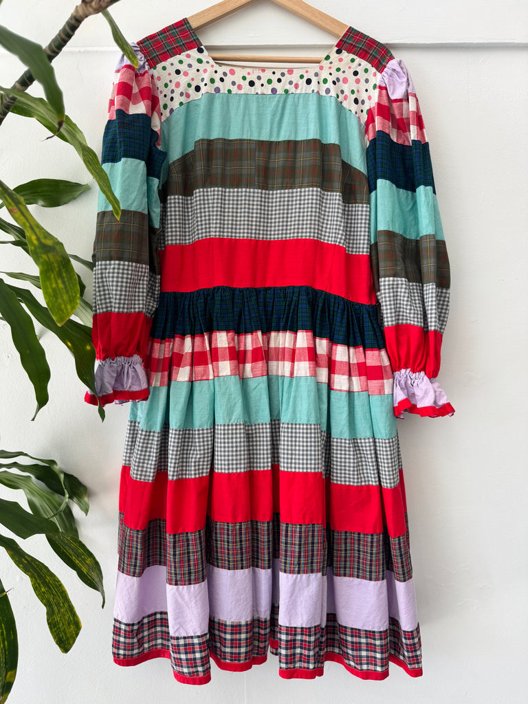 Vintage patchwork dress