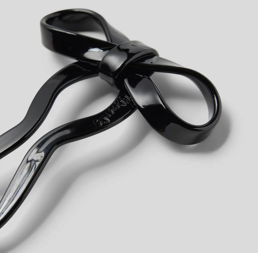Chunks bow hair pin large black