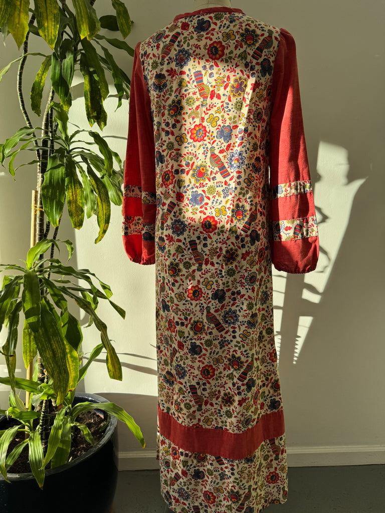 1970’s nature print dress