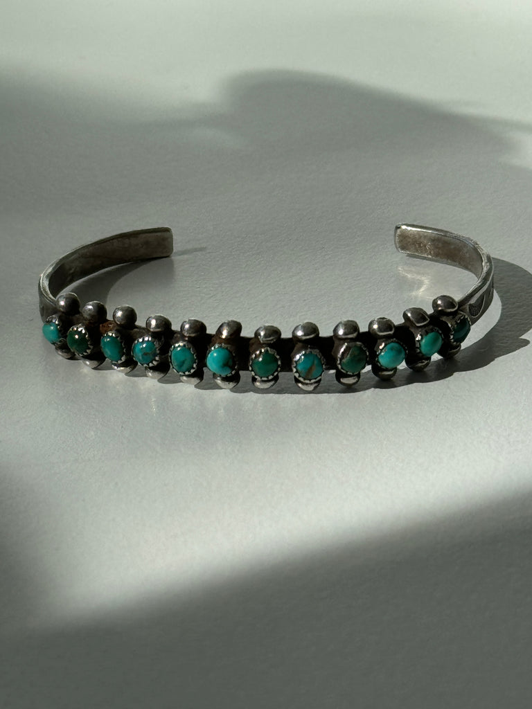 Sterling silver + turquoise bracelet