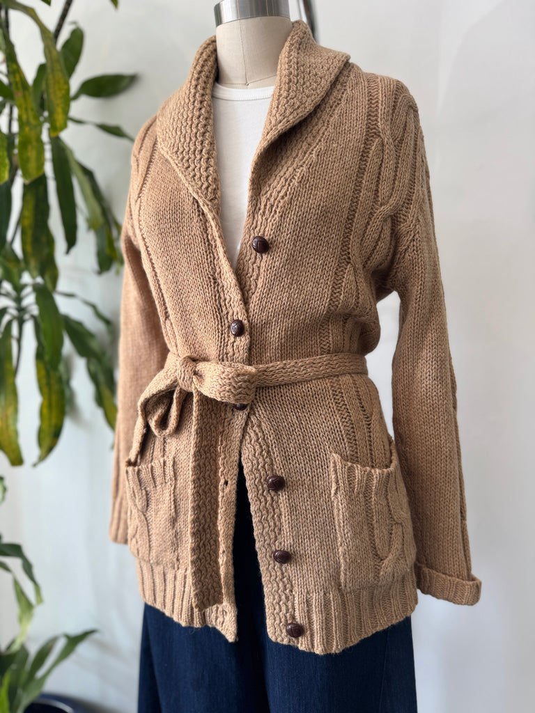 Vintage made in Scotland wool knit button up outerwear