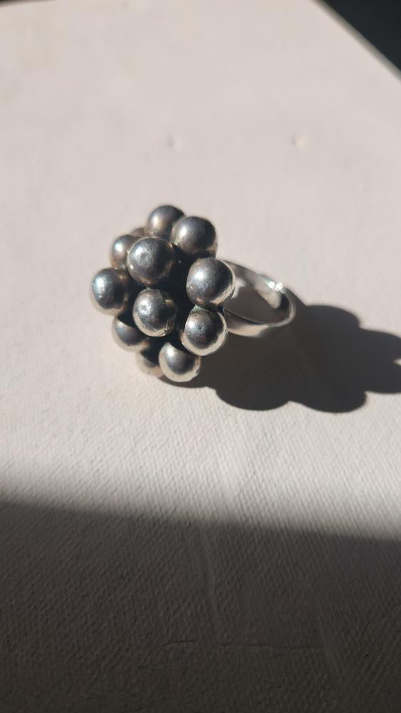 Sterling silver adjustable ring