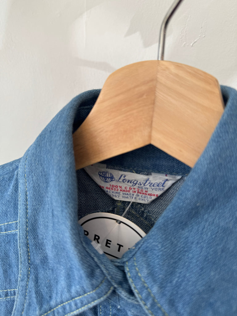 1970’s denim button up top