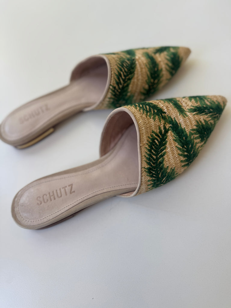 Designer SCHUTZ mule flats