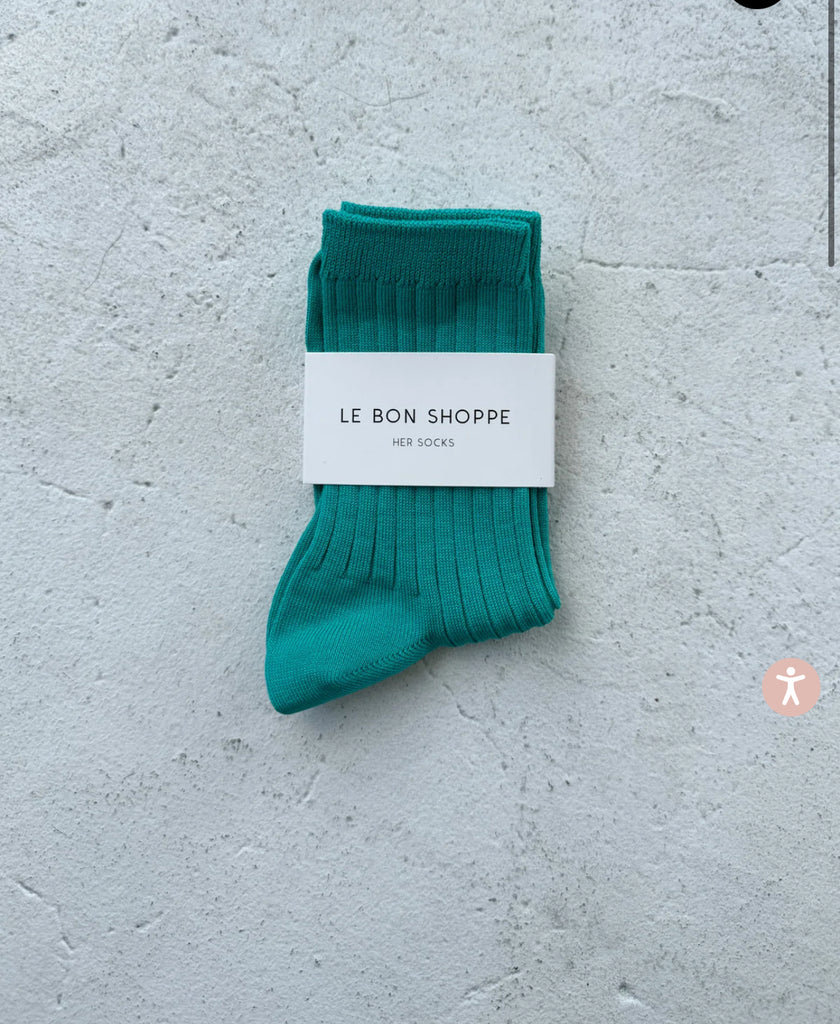 Le Bon Shoppe | her socks | turquoise