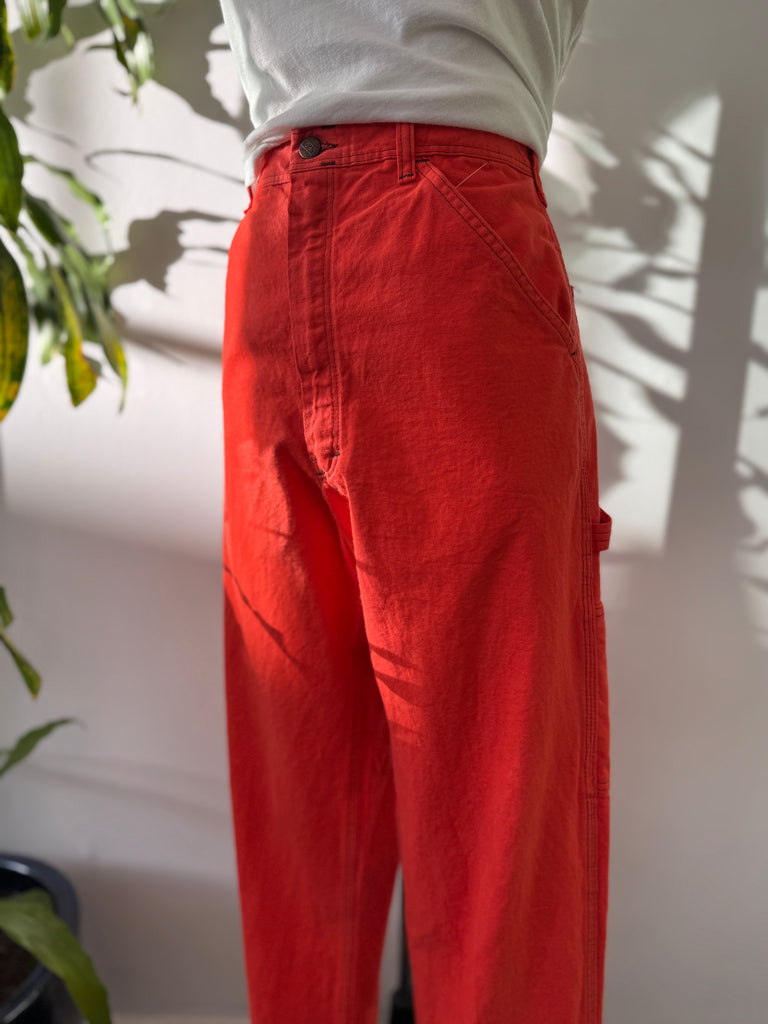 Overdyed cotton carpenter pants