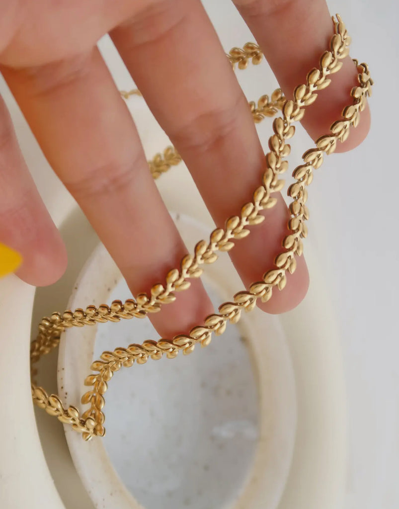 Wheat chain necklace
