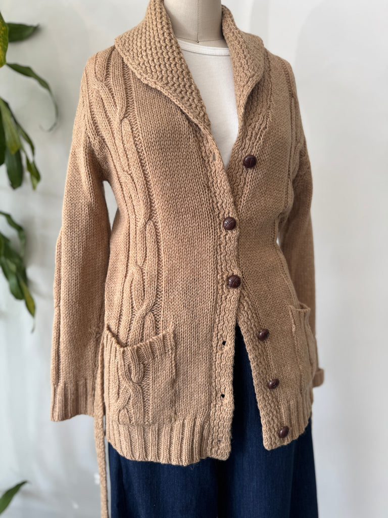 Vintage made in Scotland wool knit button up outerwear