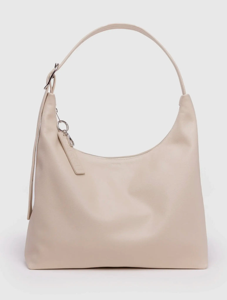 BAGGU |Recycled Leather Shoulder Bag | stone