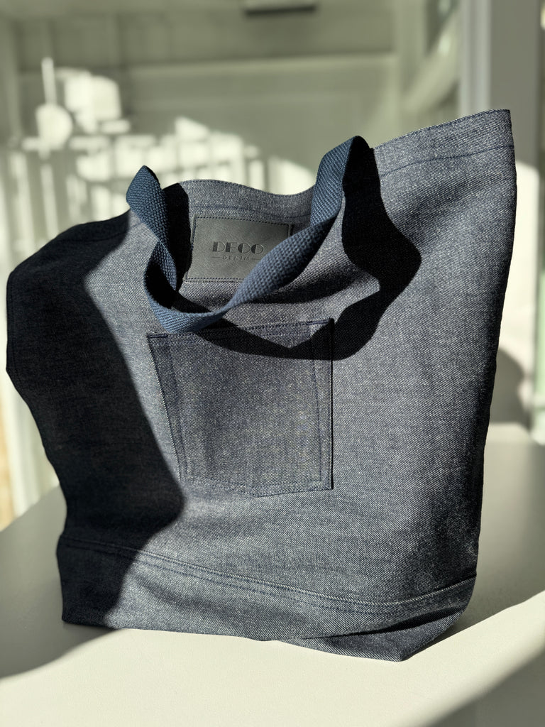 Deco Denim tote bag